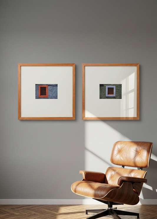Orange Frame in colored fields