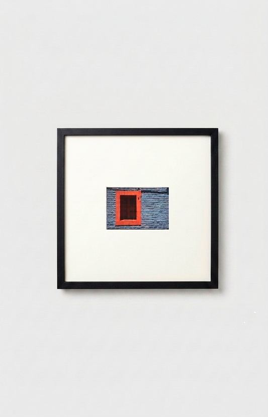 Orange Frame In Blue Field