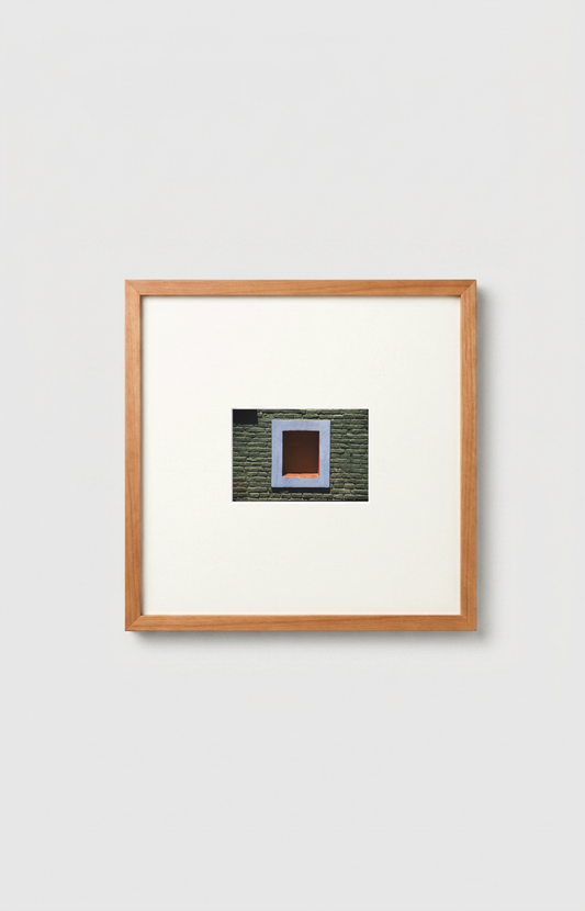 Orange Frame In Green Field